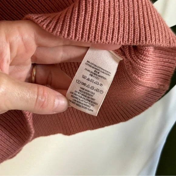 Free People Allure Ribbed V-Neck Crop Sweater XS NWOT 100% Cotton - Picture 12 of 13